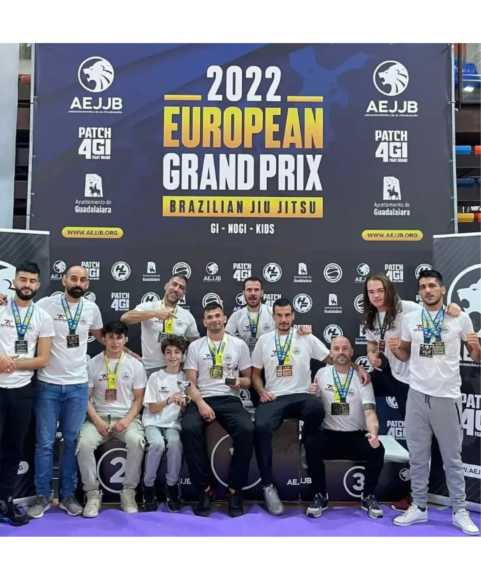 Campeones de Jiu Jitsu JP Campos Team en Campeonato